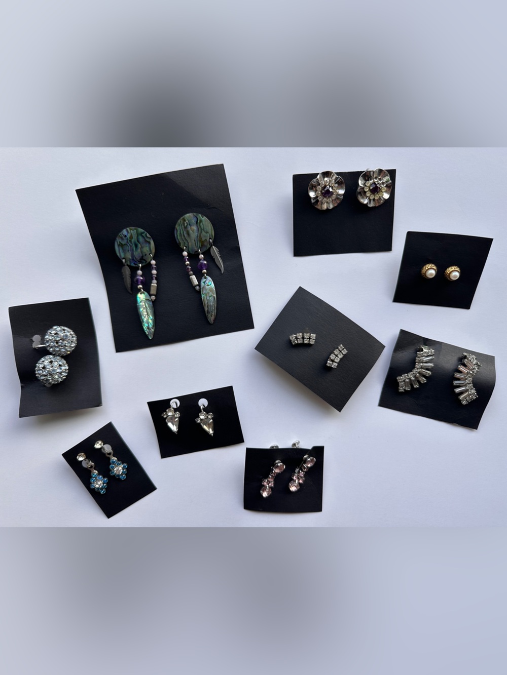 Vintage Costume Earring Lot – 9 Pairs